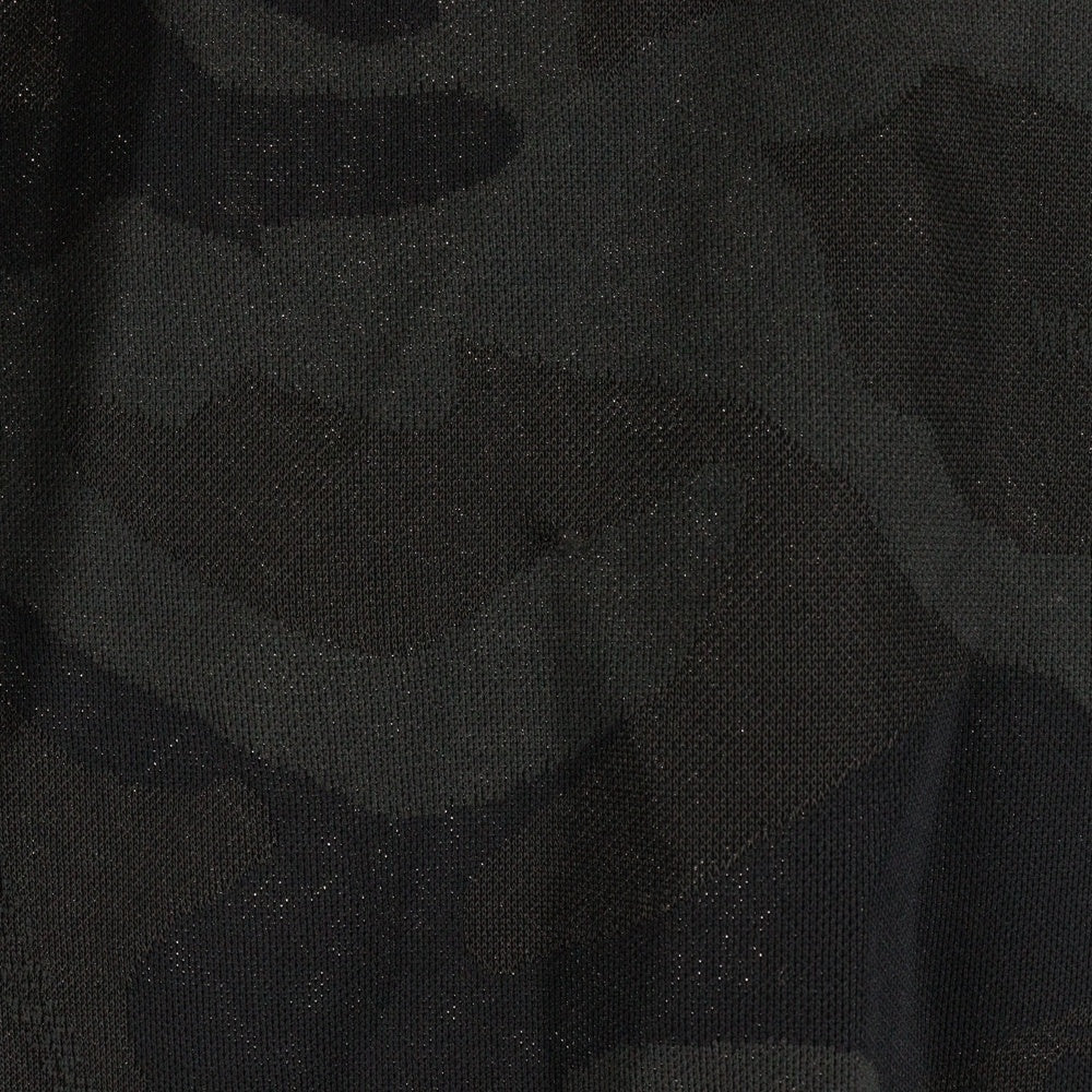 MARK&LONA(マークアンドロナ) POLO SHIRTS スカルロゴ半袖ポロシャツ ハーフジップ ブラック MLW-0A-AP02