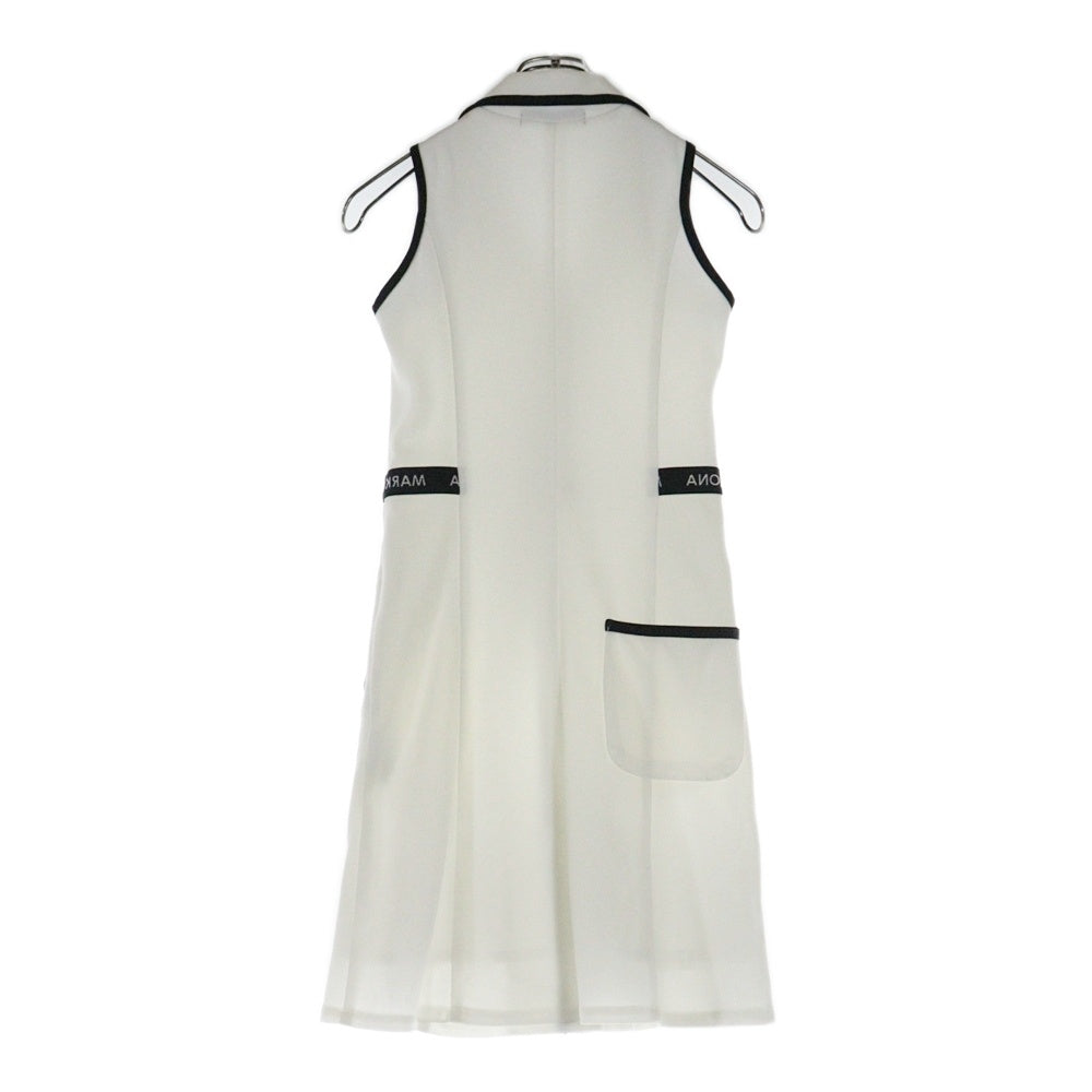 MARK&LONA(マークアンドロナ) SCULL WAPPENN ONE PIECE スカルワッペンノースリーブワンピース ホワイト MLW-9B-AP26