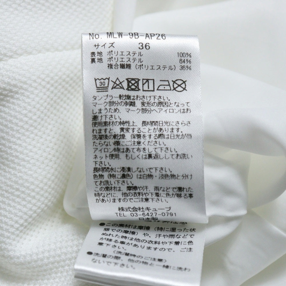 MARK&LONA(マークアンドロナ) SCULL WAPPENN ONE PIECE スカルワッペンノースリーブワンピース ホワイト MLW-9B-AP26