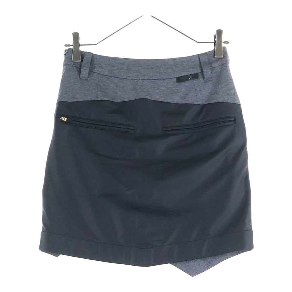 MARK&LONA(マークアンドロナ) ナイロン切り替えタイトスカート グレー MLW-0A-AE01