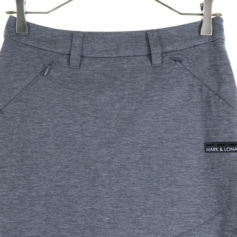 MARK&LONA(マークアンドロナ) ナイロン切り替えタイトスカート グレー MLW-0A-AE01