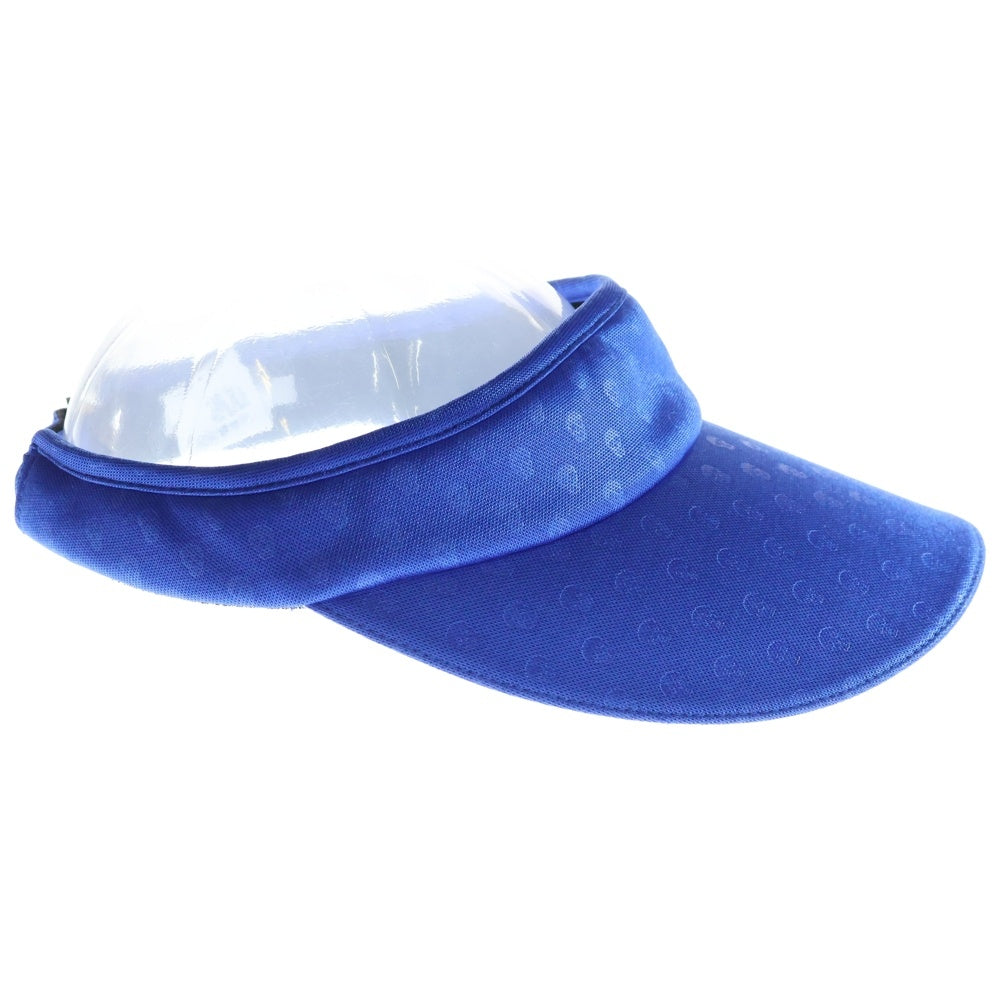 MARK&LONA(マークアンドロナ) LOGO SUN VISOR ロゴ刺繍サンバイザー ブルー MLF-9A-FC22