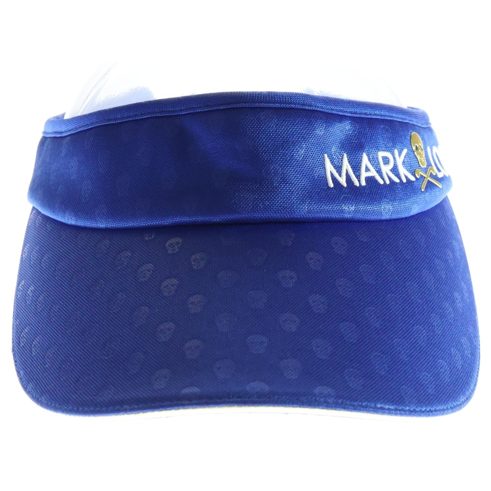 MARK&LONA(マークアンドロナ) LOGO SUN VISOR ロゴ刺繍サンバイザー ブルー MLF-9A-FC22