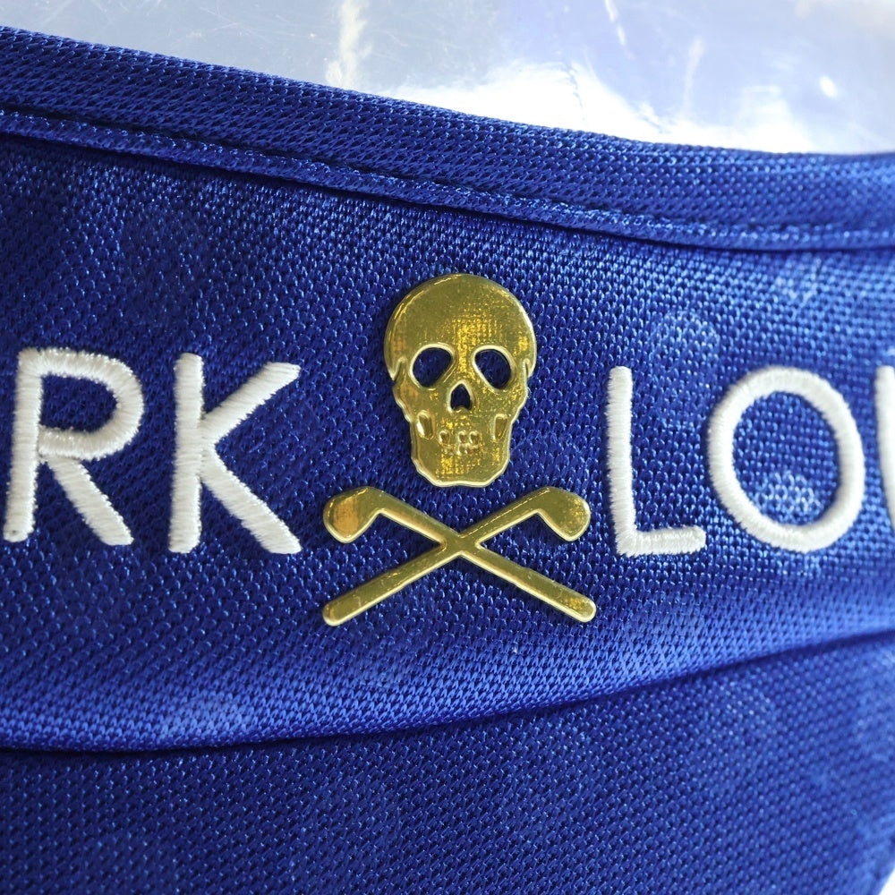 MARK&LONA(マークアンドロナ) LOGO SUN VISOR ロゴ刺繍サンバイザー ブルー MLF-9A-FC22