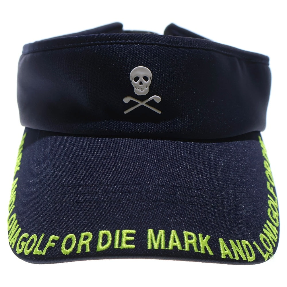 MARK&LONA(マークアンドロナ) LOGO SUN VISOR ロゴ刺繍サンバイザー ブラック/イエロー MLF-9A-FC14