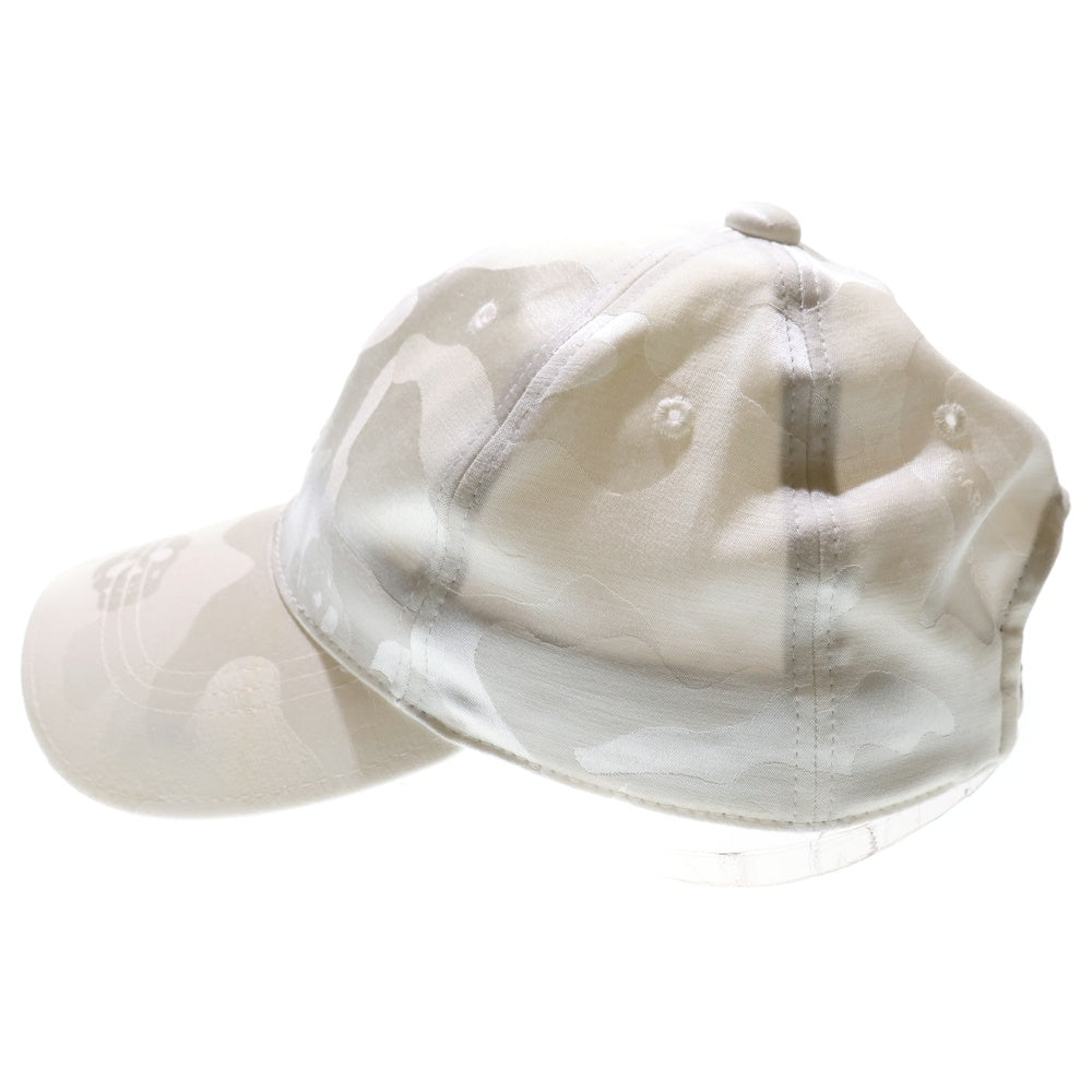 MARK&LONA(マークアンドロナ) SCULL LOGO CAP スカルロゴ刺繍キャップ 帽子 ホワイト MLF-9A-FC04