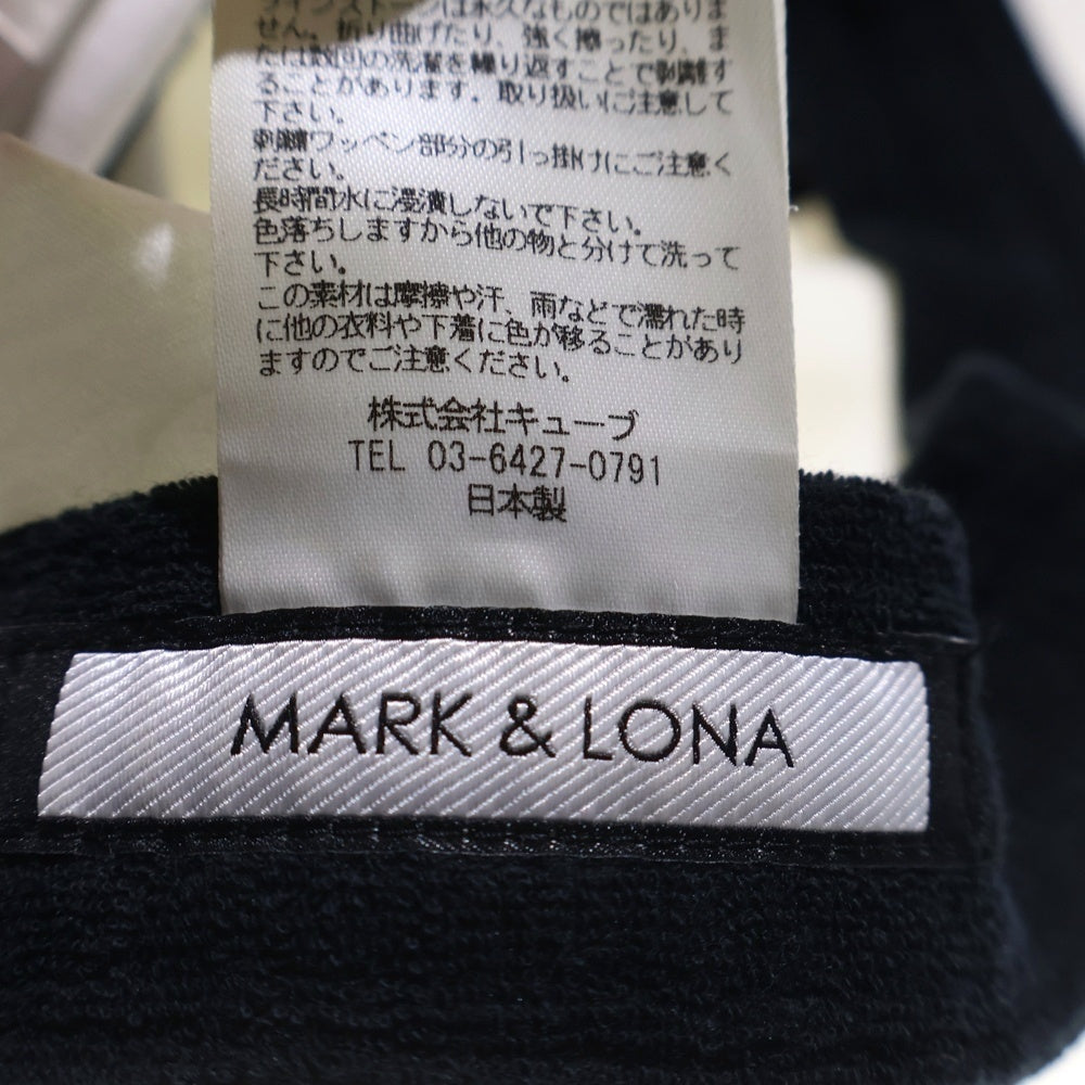 MARK&LONA(マークアンドロナ) SCULL LOGO CAP スカルロゴ刺繍キャップ 帽子 ホワイト MLF-9A-FC04