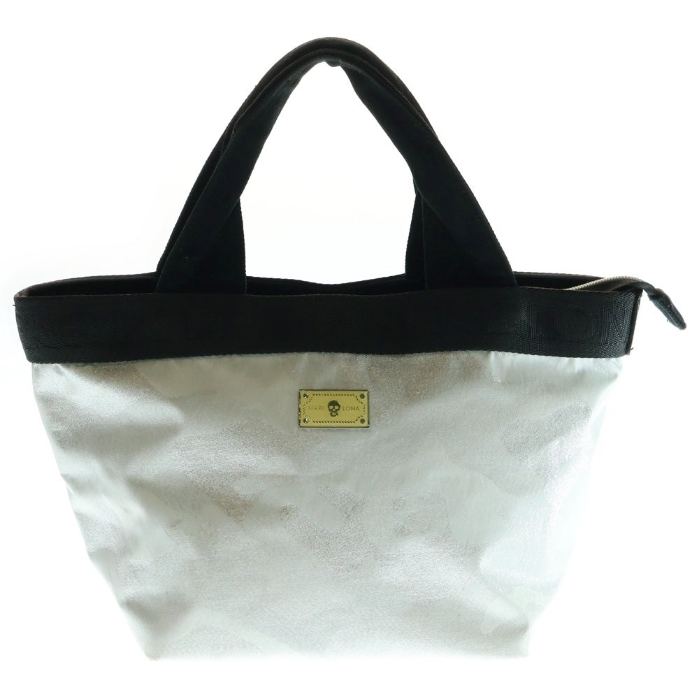 MARK&LONA(マークアンドロナ) CART BAG ロゴカートバッグ カモフラ柄 シルバー