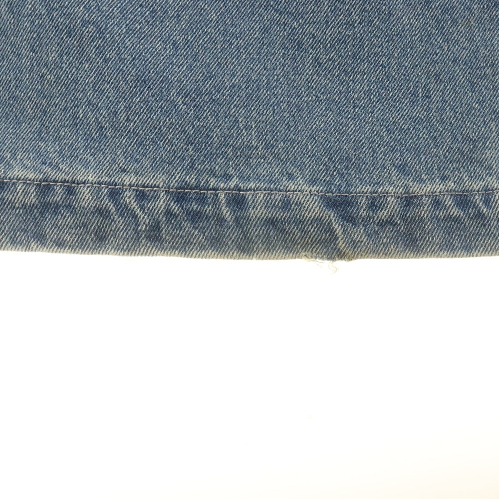 X-LARGE(エクストララージ) 23AW EASY DENIM PANTS ダメージ加工 フロントデザイン イージーデニムパンツ ジーンズ インディゴ 101233031025