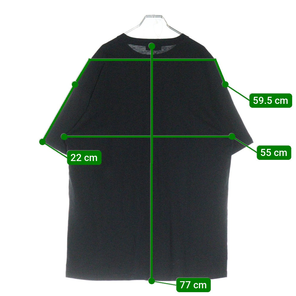 BALENCIAGA(バレンシアガ) 18AW BB Logo Print T-Shirt BBロゴプリント クルーネック半袖Tシャツカットソー ブラック 508203 TYK23