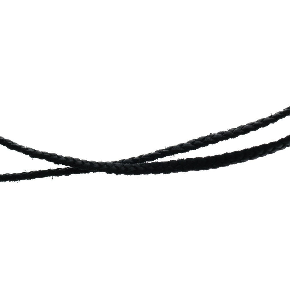 CHROME HEARTS(クロムハーツ) FILIG/CROSS S LB フィリグリークロス レザーブレイドネックレス シルバー