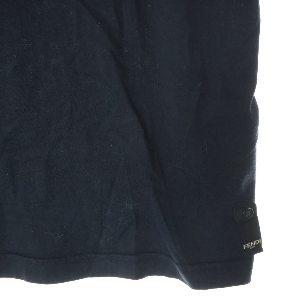 FENDI(フェンディ) ラインストーン電球プリント半袖カットソー 半袖Tシャツ ブラック