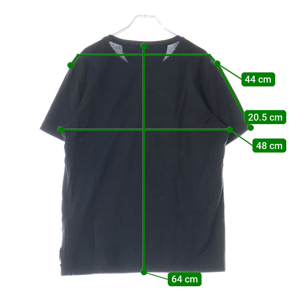 FENDI(フェンディ) ラインストーン電球プリント半袖カットソー 半袖Tシャツ ブラック