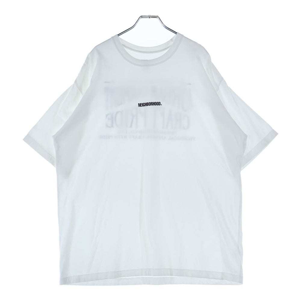 NEIGHBORHOOD(ネイバーフッド) NH 251 SPOT TEE バックロゴプリント クルーネック半袖Tシャツカットソー ホワイト