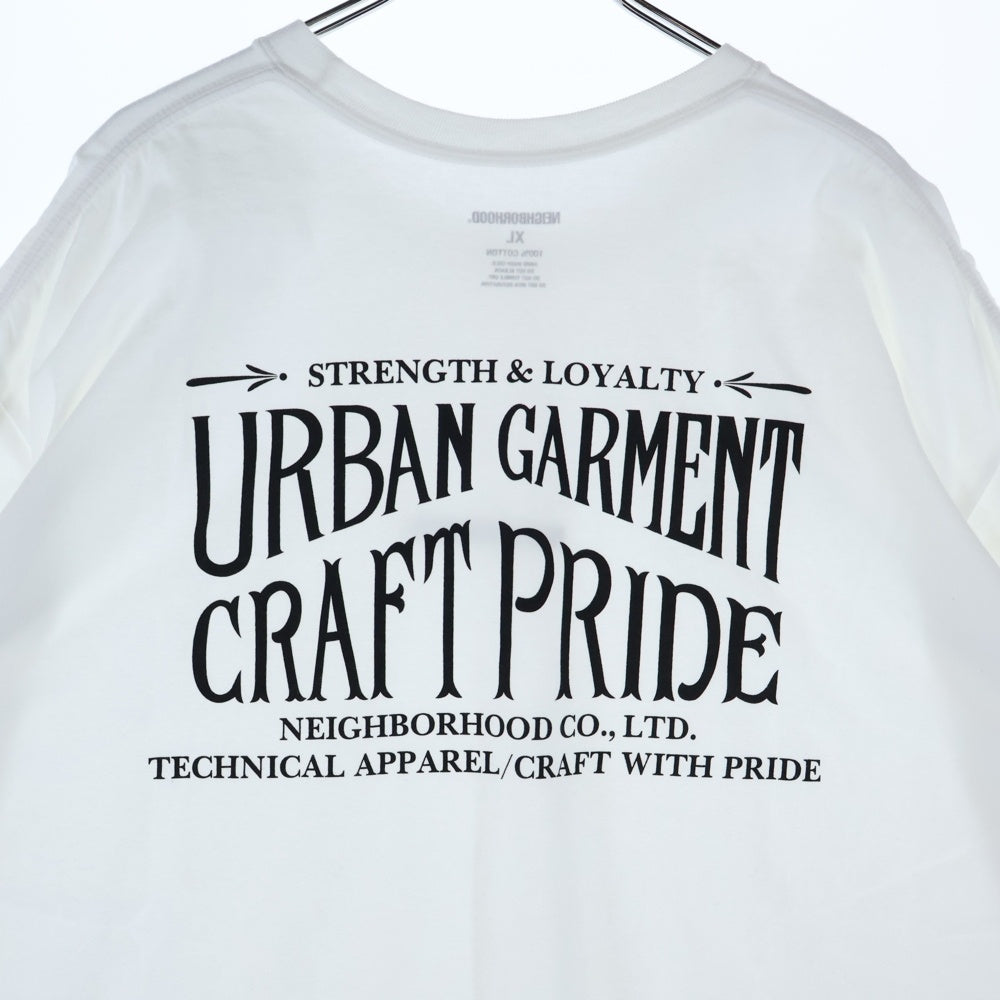 NEIGHBORHOOD(ネイバーフッド) NH 251 SPOT TEE バックロゴプリント クルーネック半袖Tシャツカットソー ホワイト