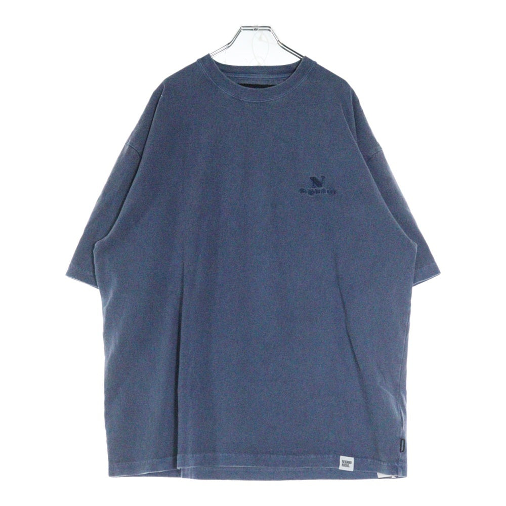NEIGHBORHOOD(ネイバーフッド) 25AW PIGMENT DYED CREWNECK 252FPNHーCSM07 ピグメントダイ クルーネック半袖Tシャツカットソー ブルー