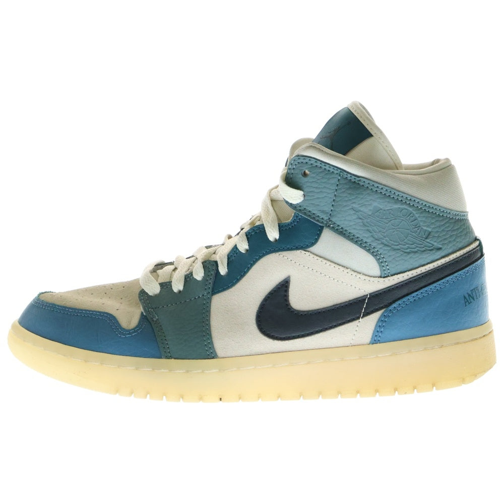 NIKE(ナイキ) WMNS AIR JORDAN 1 MID ウィメンズ エアジョーダン1 ミッドカットスニーカー シューズ レッド/ブルー US10.5/27.5cm