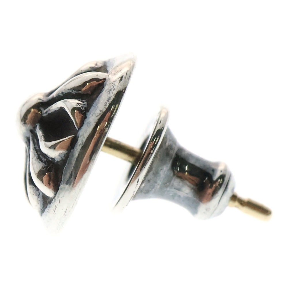 CHROME HEARTS(クロムハーツ) STUD CRSBLL クロスボールスタッドピアス シルバー BCA110