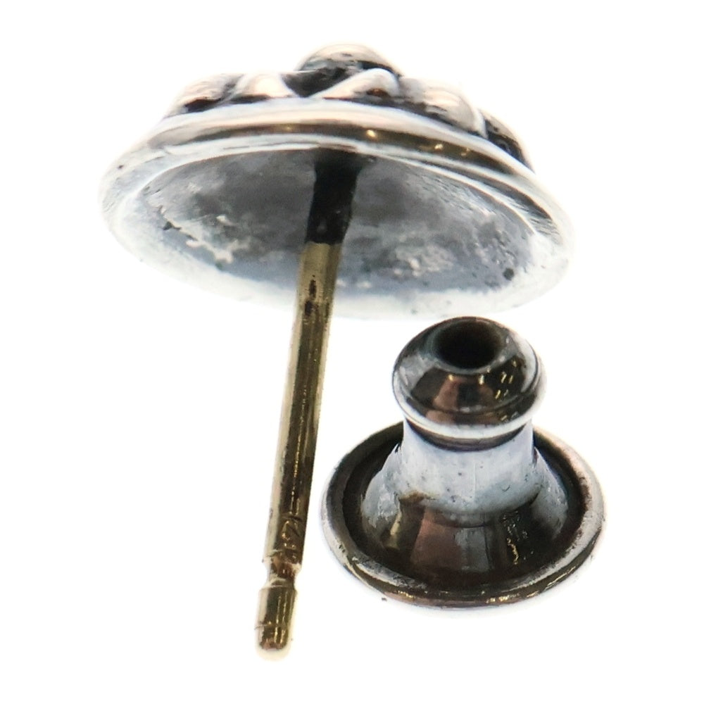 CHROME HEARTS(クロムハーツ) STUD CRSBLL クロスボールスタッドピアス シルバー BCA110