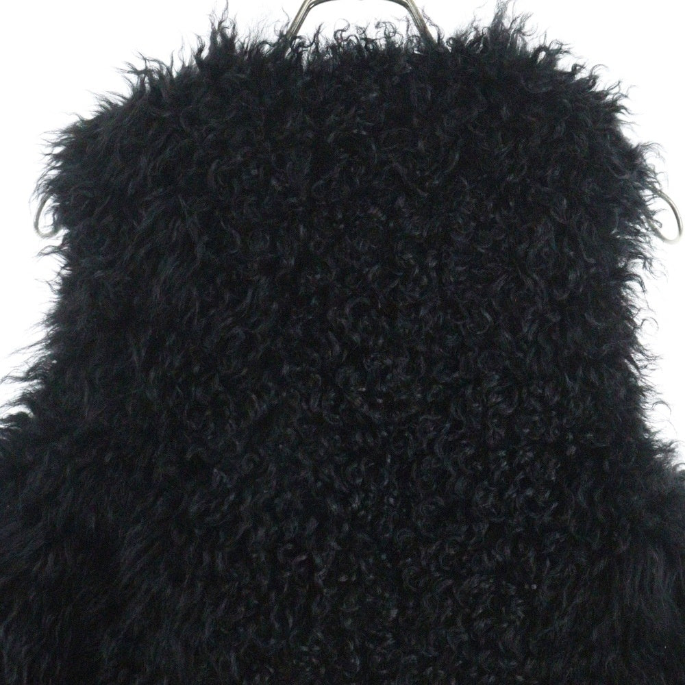 ISAMU KATAYAMA BACKLASH(イサムカタヤマバックラッシュ) FUR VEST ラムファー ラクーンファーベスト ブラック