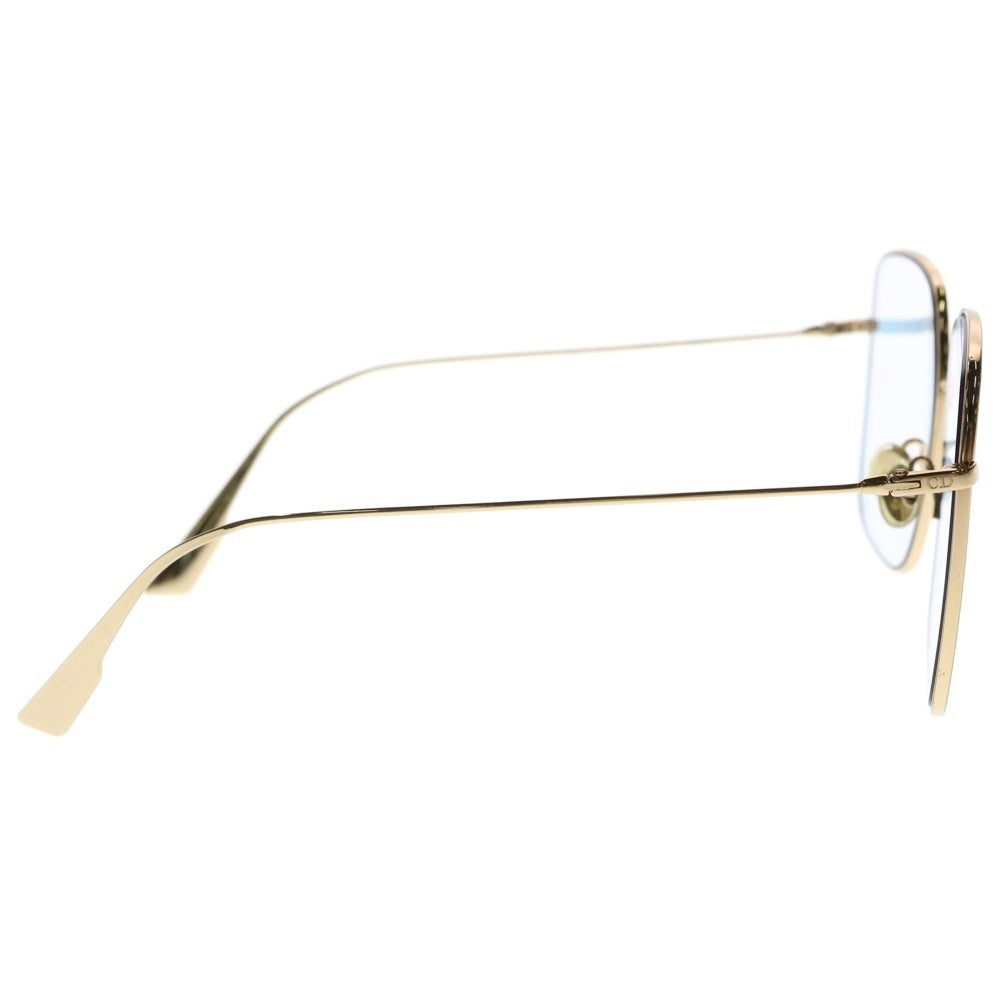 Christian Dior(クリスチャンディオール) スクエアフレームサングラス メタルフレーム ゴールド