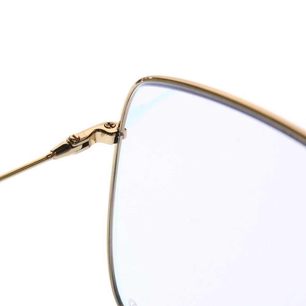 Christian Dior(クリスチャンディオール) スクエアフレームサングラス メタルフレーム ゴールド