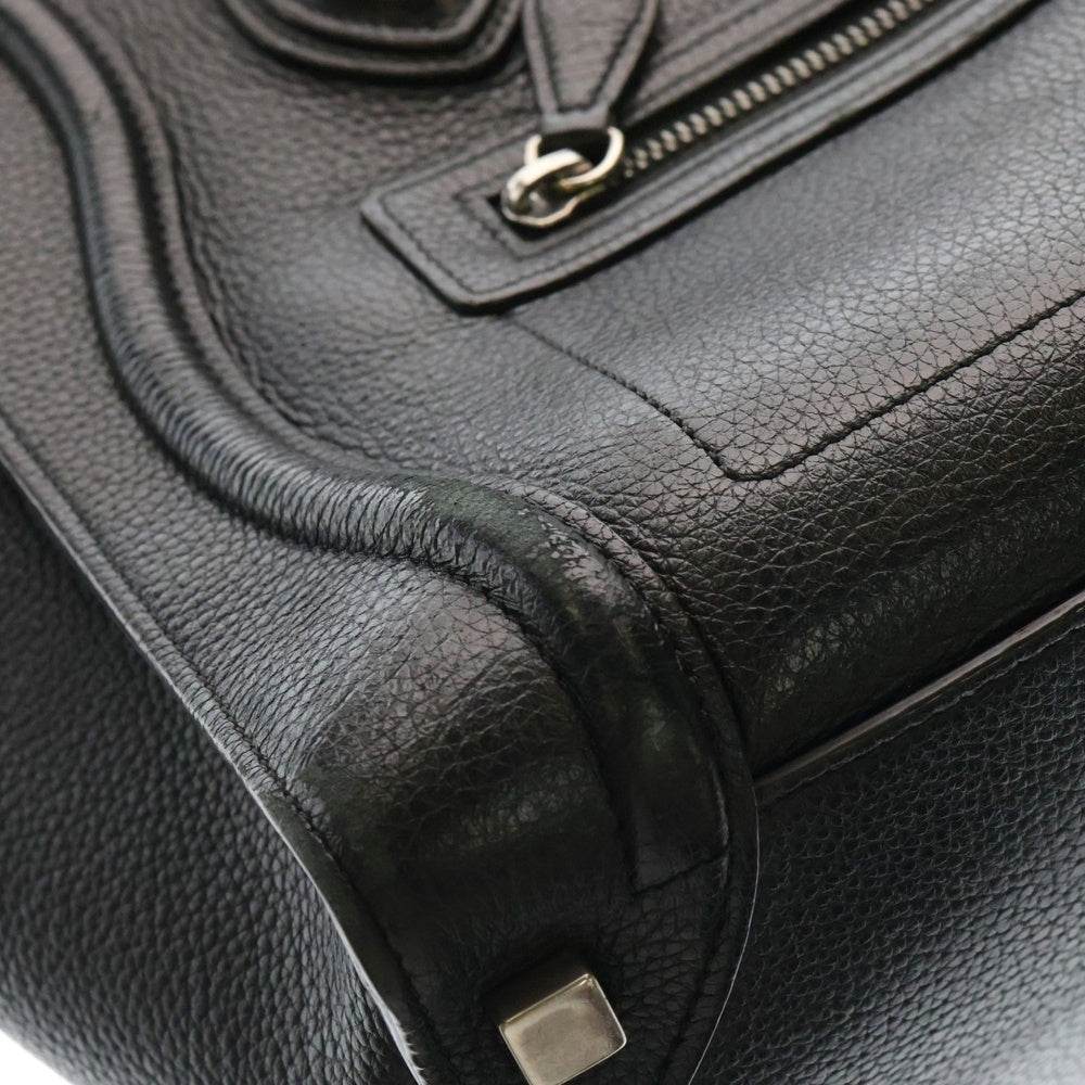 CELINE(セリーヌ) ラゲージ マイクロ ショッパー ハンドバッグ ブラック 167793DRU