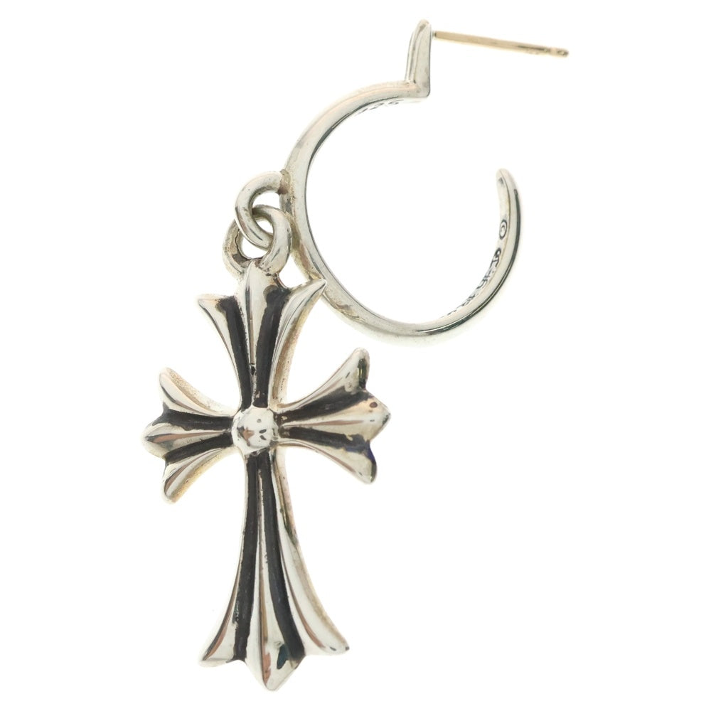 CHROME HEARTS(クロムハーツ) TINY CH CROSS タイニーCHクロス フープピアス シルバー BCA115 ※キャッチ無
