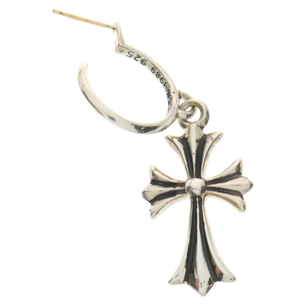 CHROME HEARTS(クロムハーツ) TINY CH CROSS タイニーCHクロス フープピアス シルバー BCA115 ※キャッチ無