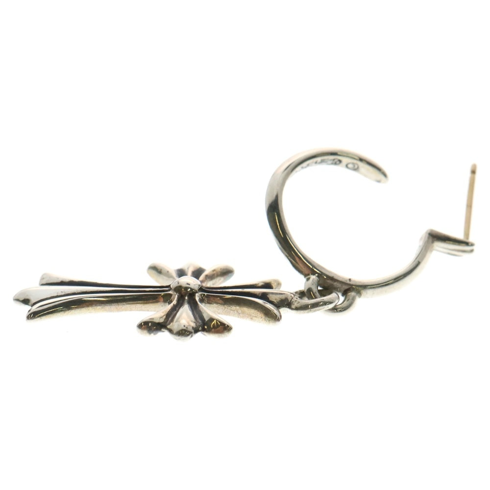 CHROME HEARTS(クロムハーツ) TINY CH CROSS タイニーCHクロス フープピアス シルバー BCA115 ※キャッチ無