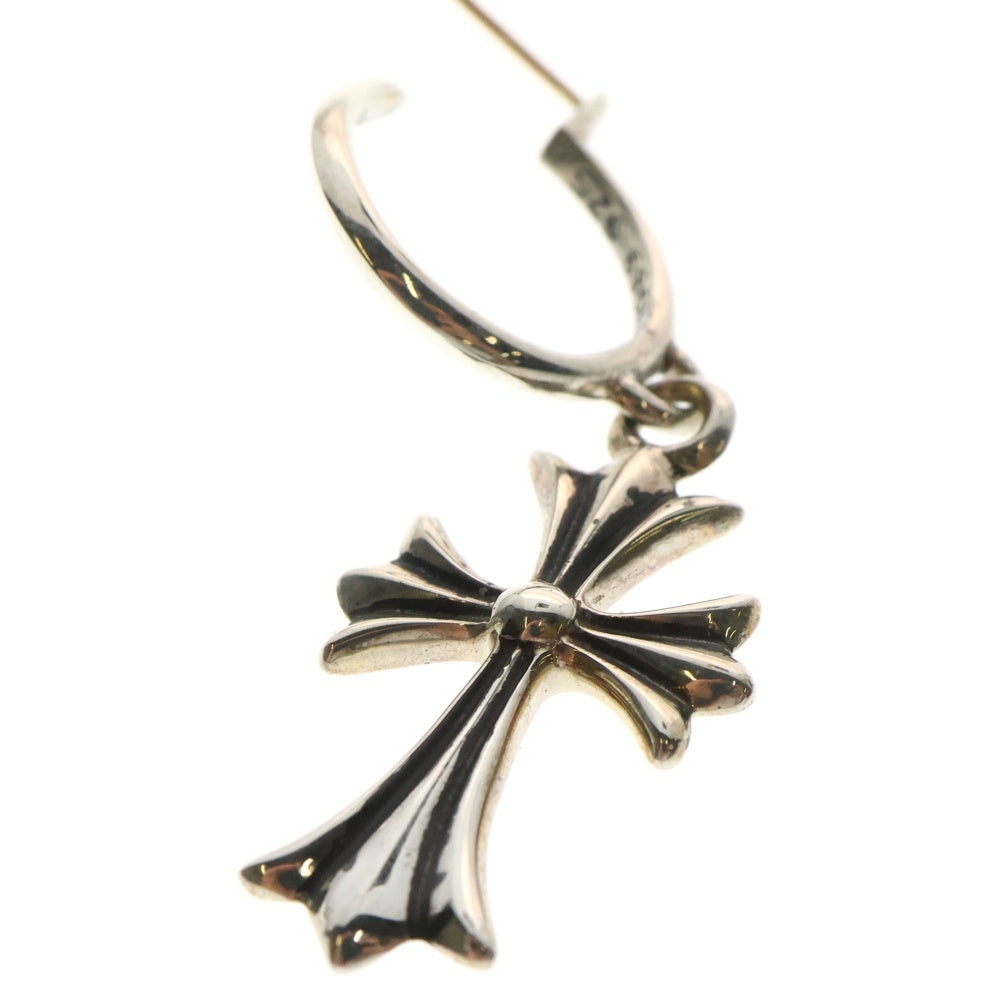 CHROME HEARTS(クロムハーツ) TINY CH CROSS タイニーCHクロス フープピアス シルバー BCA115 ※キャッチ無