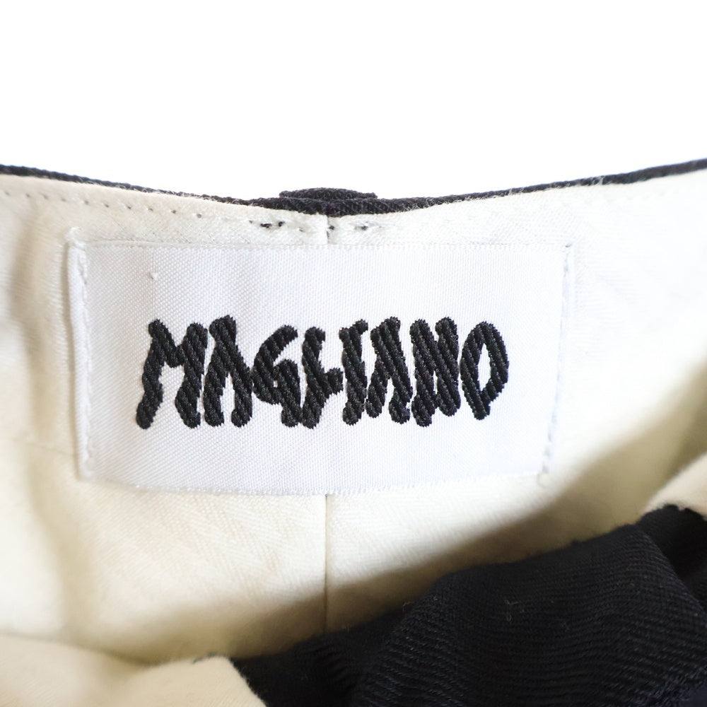MAGLIANO(マリアーノ) 24SS ジップディテール2タックスラックスパンツ ブラック