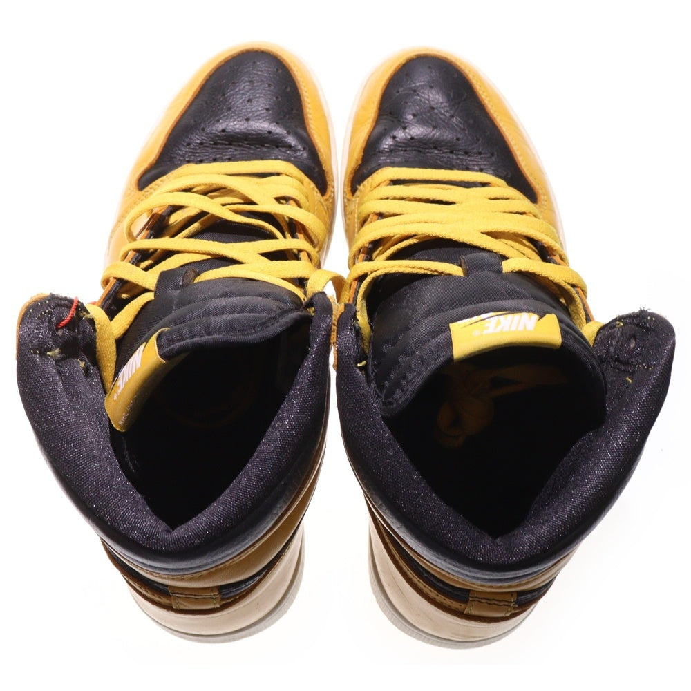 NIKE(ナイキ) AIR JORDAN1 RETRO HIGH OG POLLEN 555088-701 エアジョーダン 1 レトロ パラン ハイカットスニーカー ブラック/イエロー US10/28cm