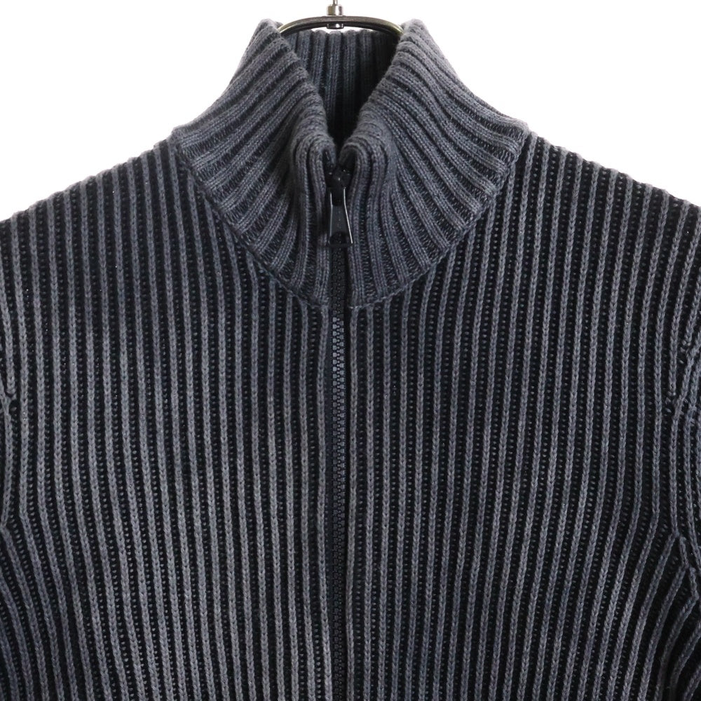 DIESEL(ディーゼル) アームロゴ ニット ジップジャケット グレー A11192 0CMAY