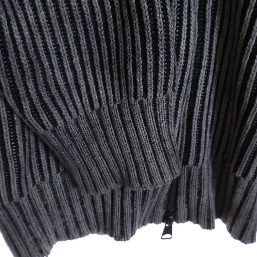 DIESEL(ディーゼル) アームロゴ ニット ジップジャケット グレー A11192 0CMAY