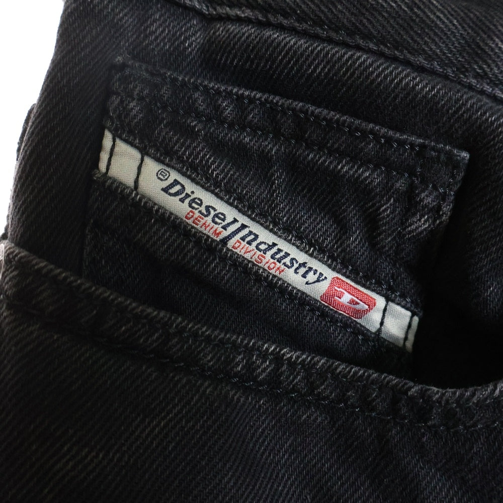 DIESEL INDUSTRY(ディーゼルインダストリー) Relaxed Jeans D-Rise A06371 09J96 ワイドデニムパンツ ジーンズ ブラック