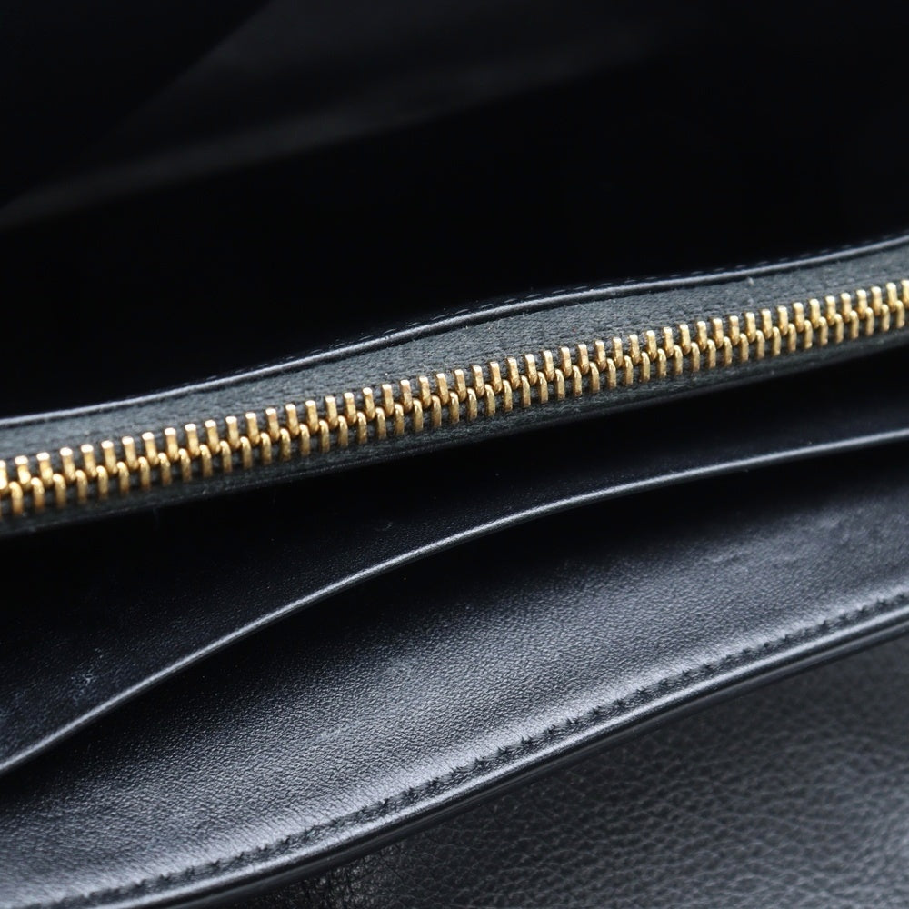 CELINE(セリーヌ) トリオンフ ティーン ヴィクトワール カーフレザー チェーンショルダーバッグ ブラック 116593