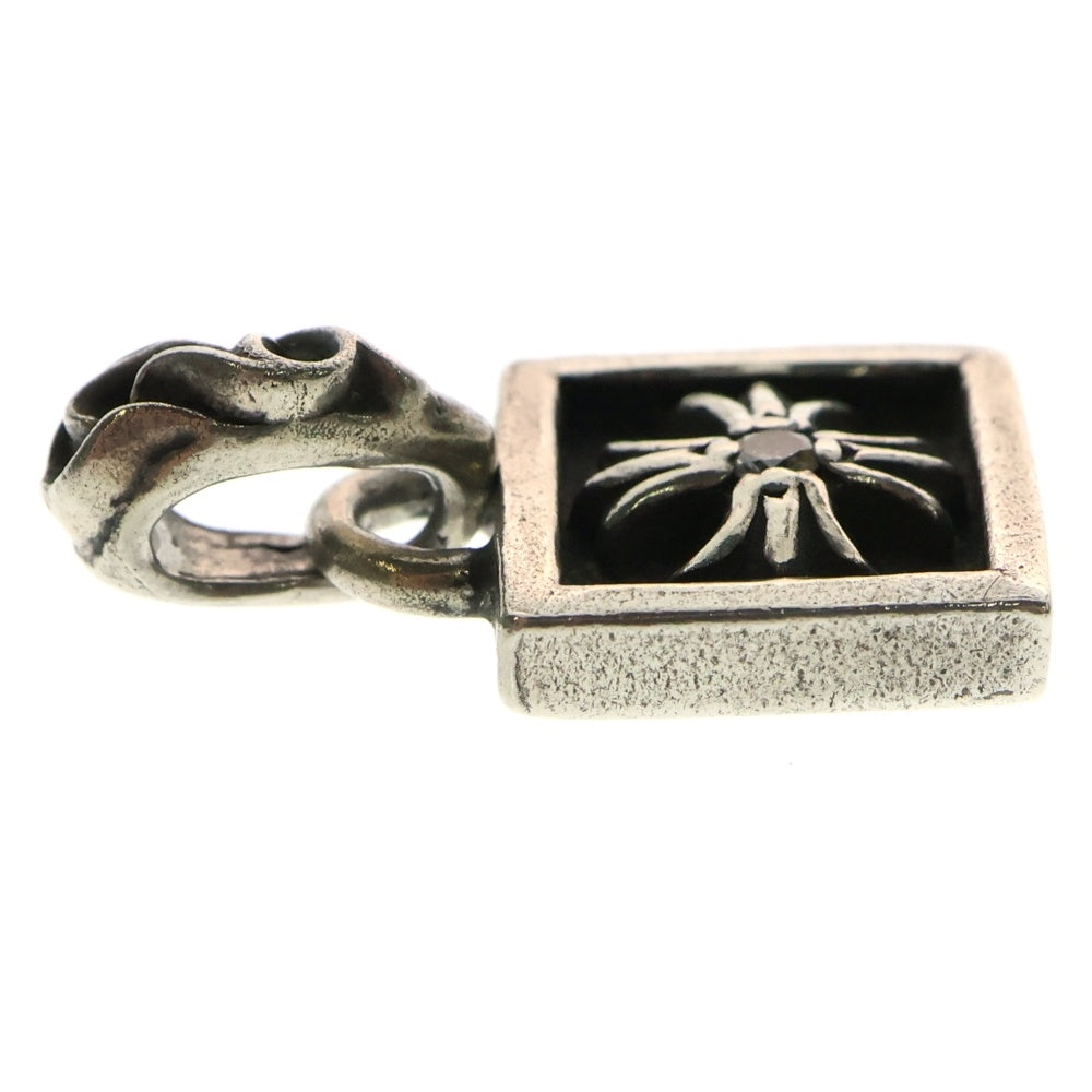 CHROME HEARTS(クロムハーツ) FRAMED CH PLUS 1DIA フレームドCHプラス 1ダイヤ チャーム シルバーネックレストップ