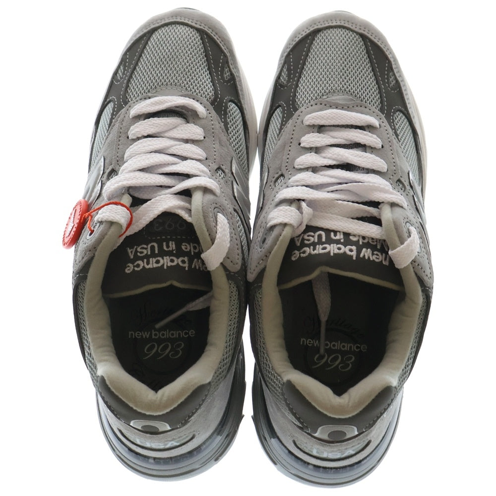 New Balance(ニューバランス) 993 Made in USA MR993GL Sneakers ロゴ スウェード ローカットスニーカー グレー US8/26cm