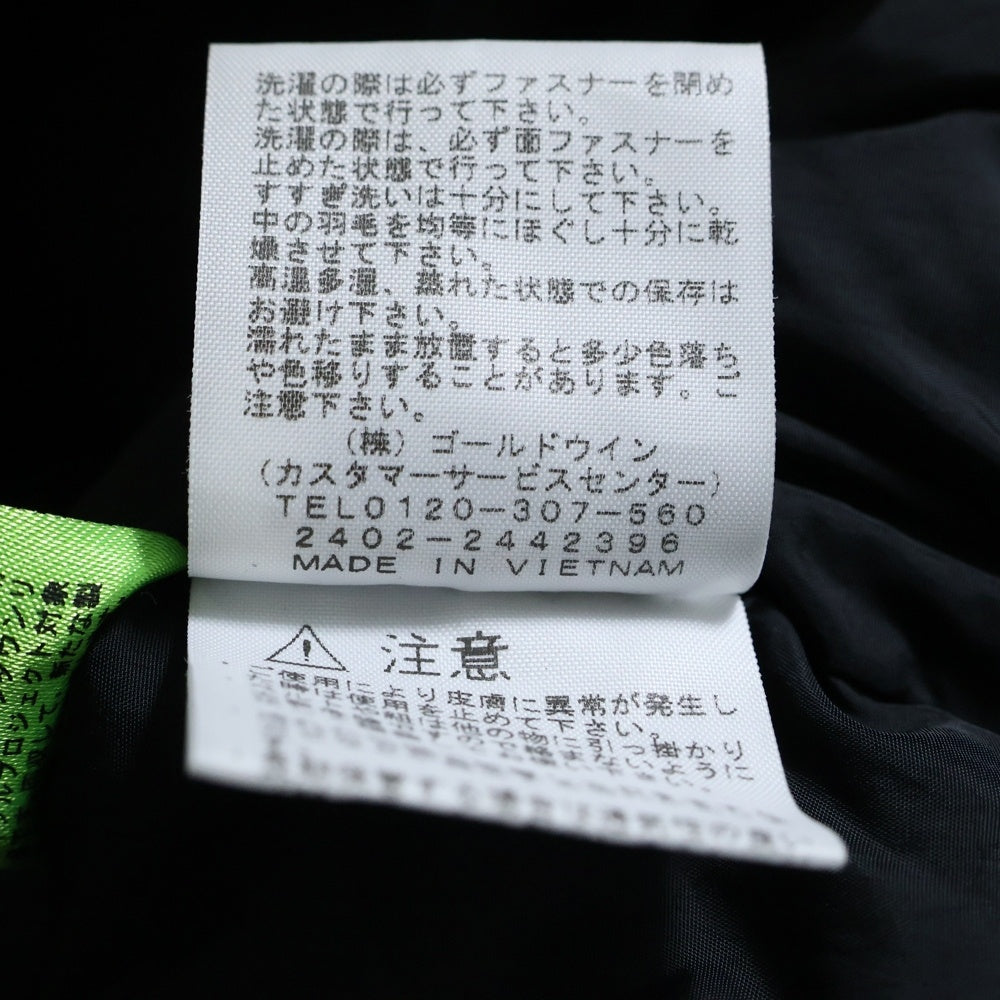 THE NORTH FACE(ザノースフェイス) 24AW Nuptse Hoodie ND92331 ヌプシ フーデット ジップアップ ダウンジャケット グレー/ブラック