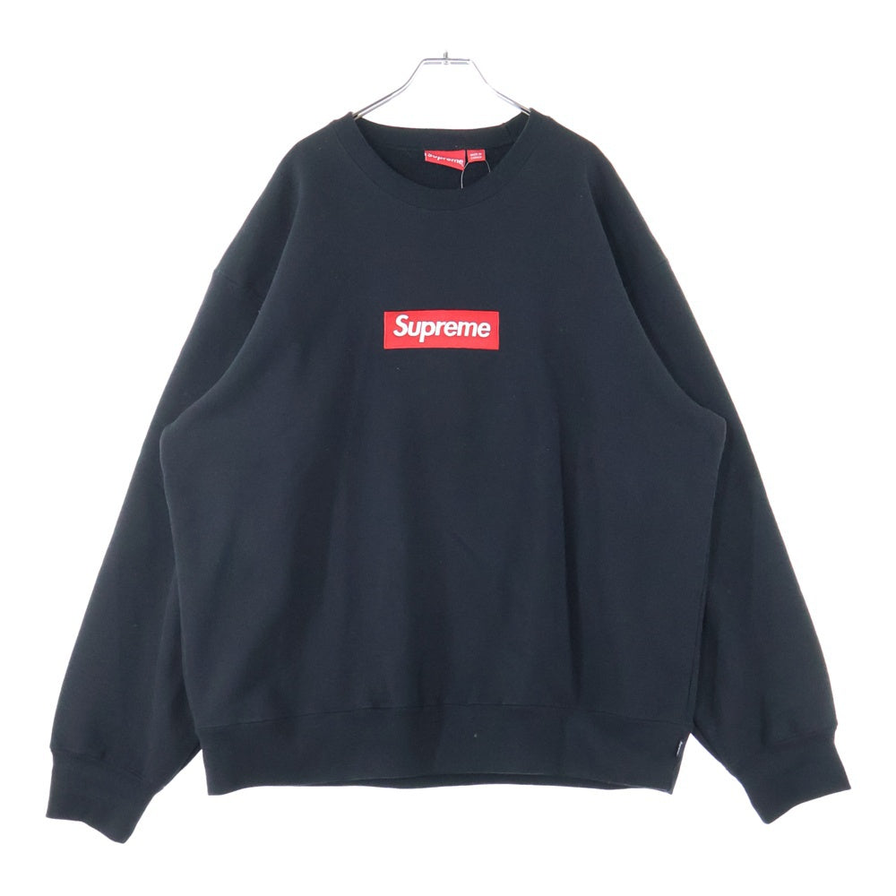 SUPREME(シュプリーム) 22AW Box Logo Crewneck ボックスロゴ クルーネックスウェットトレーナー ブラック/レッド
