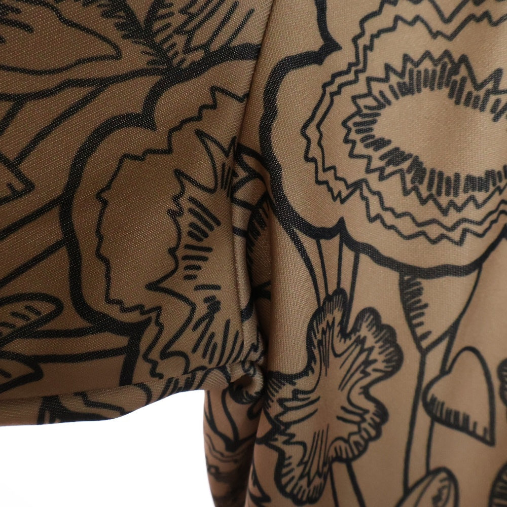 Onitsuka Tiger(オニツカタイガー) Logo Patch TRACK TOP 2183B517 ロゴパッチ 総柄 トラックジャケット ブラウン/ブラック