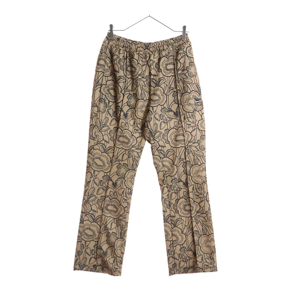 Onitsuka Tiger(オニツカタイガー) Logo Patch TRACK PANTS 2183B518 ロゴパッチ 総柄 トラックパンツ ブラウン/ブラック