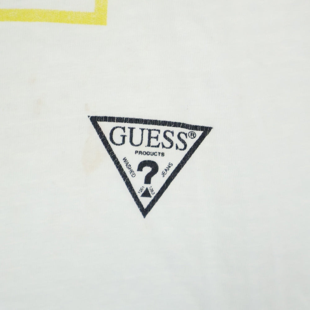 VINTAGE(ヴィンテージ) 90s GUESS LIZA THE THALIANS 1994 HANESタグ ゲス リザ クルーネック半袖カットソー ホワイト