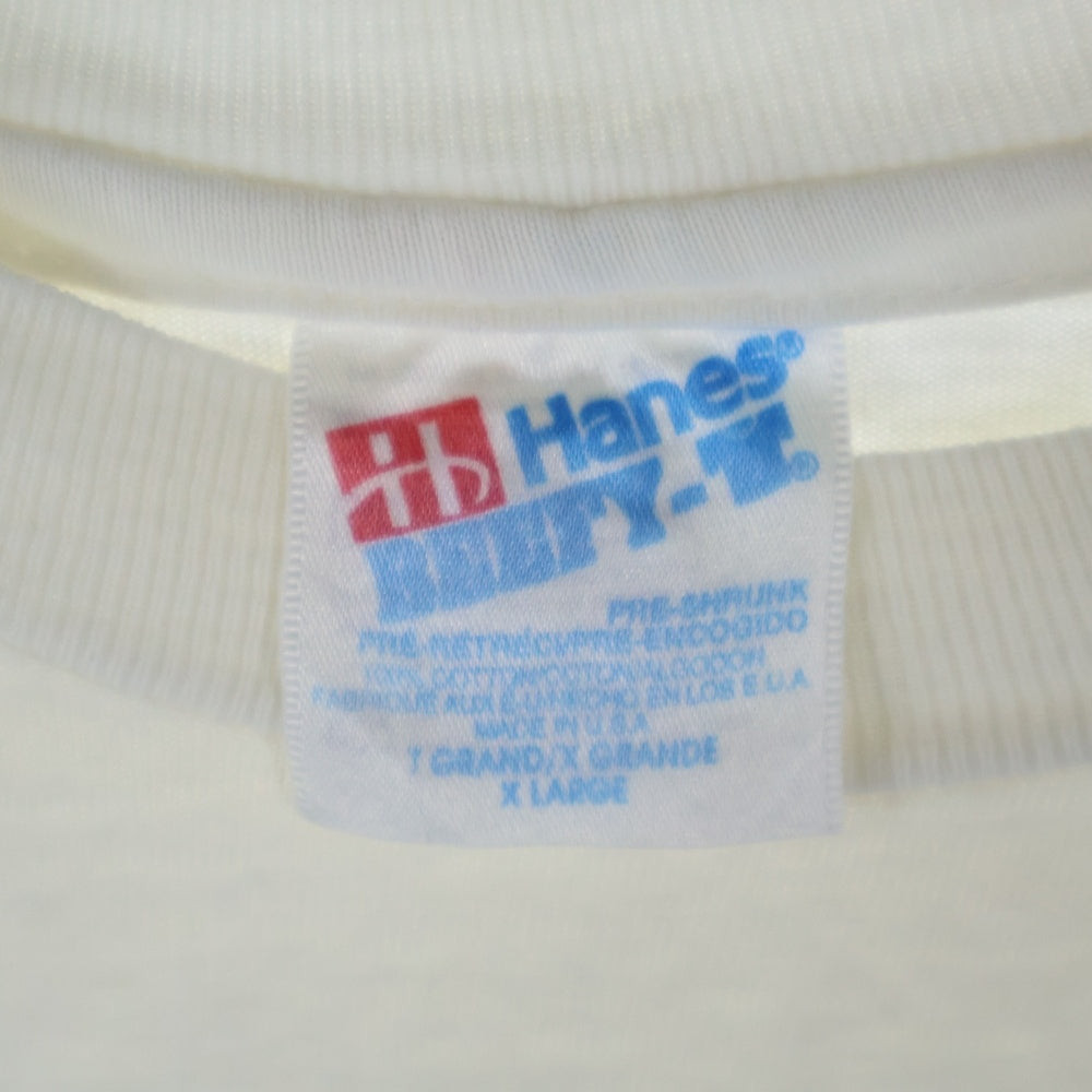 VINTAGE(ヴィンテージ) 90s GUESS LIZA THE THALIANS 1994 HANESタグ ゲス リザ クルーネック半袖カットソー ホワイト