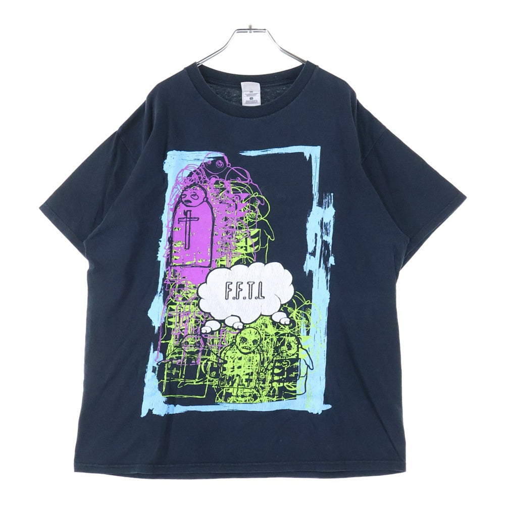 VINTAGE(ヴィンテージ) 00s FROM FIRST LAST F.F.T.L CONCERT T-SHIRT FRUIT OF THE LOOMタグ フロムファースト トゥラスト クルーネック半袖カットソー ブラック