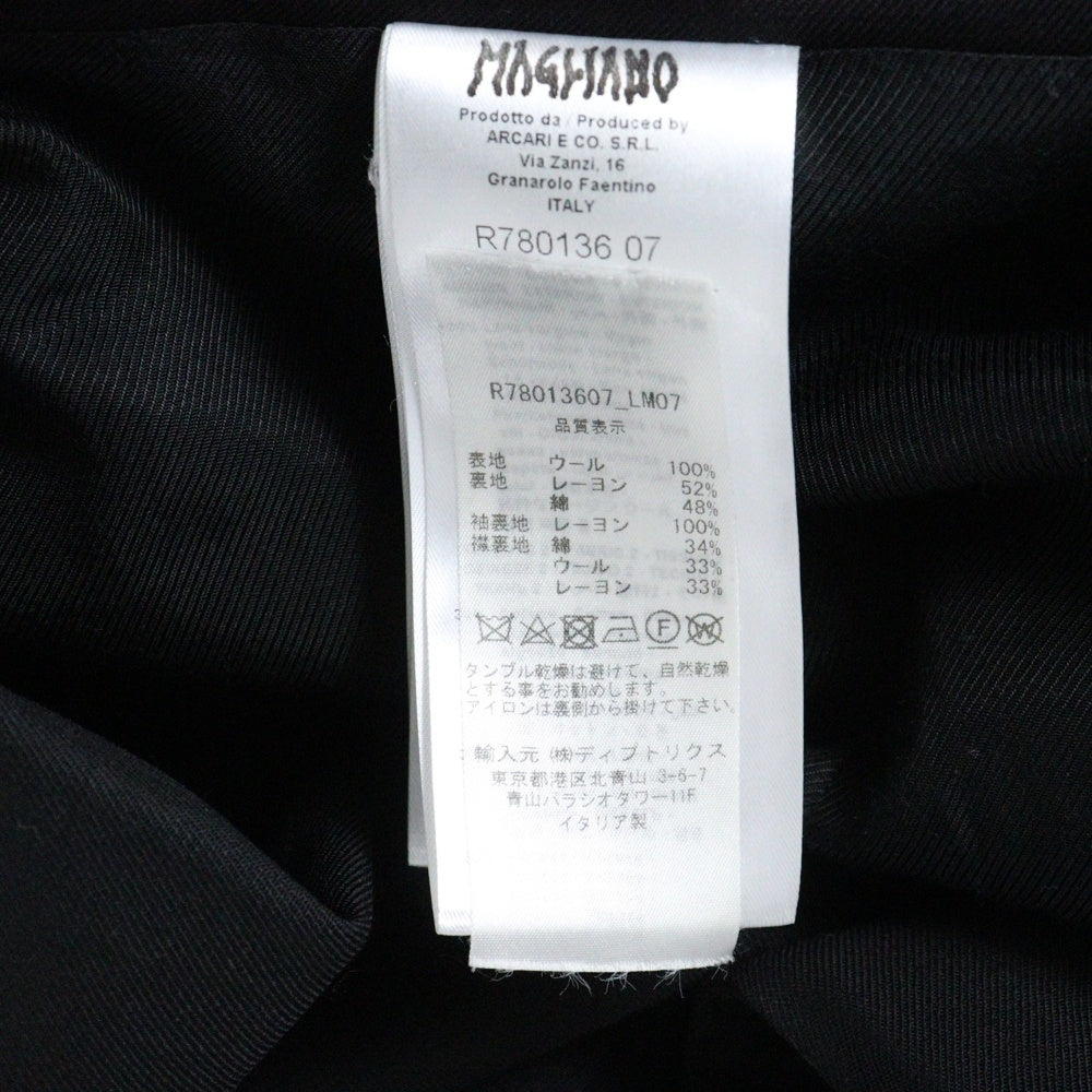MAGLIANO(マリアーノ) A Big Monopetto Oversized Blazer A ビッグ シングルブレスト オーバーサイズ ブレザー テーラードジャケット ブラック R78013607