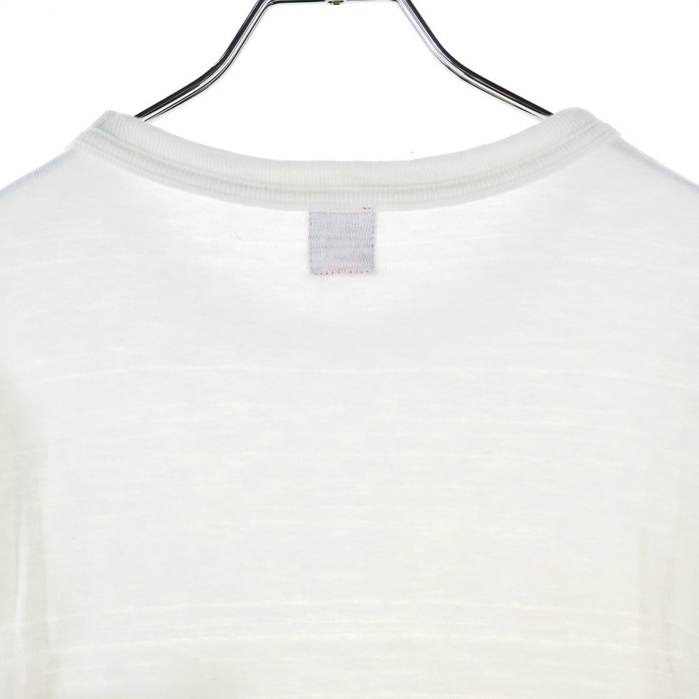 HUMAN MADE(ヒューマンメイド) POCKET T-SHIRT フロントワンポイントロゴ刺繍ポケット クルーネック半袖Tシャツカットソー ホワイト