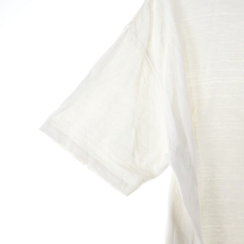 HUMAN MADE(ヒューマンメイド) POCKET T-SHIRT フロントワンポイントロゴ刺繍ポケット クルーネック半袖Tシャツカットソー ホワイト