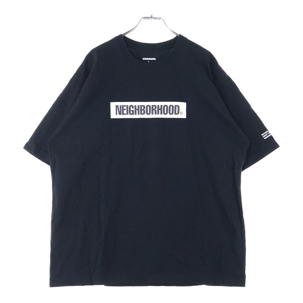NEIGHBORHOOD(ネイバーフッド) NH 231 SPOT Tee 231PCNH-ST03S ロゴプリント クルーネック半袖Tシャツカットソー ブラック
